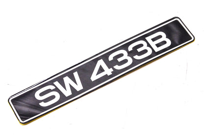New OEM Yamaha 826-77354-00-00 SW 433B Frame Emblem NOS