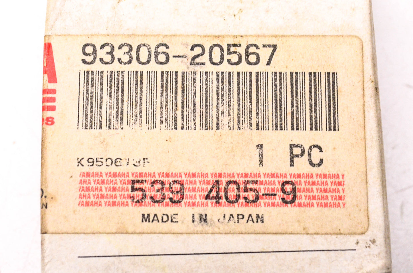 New OEM Yamaha 93306-20567-00 Bearing NOS