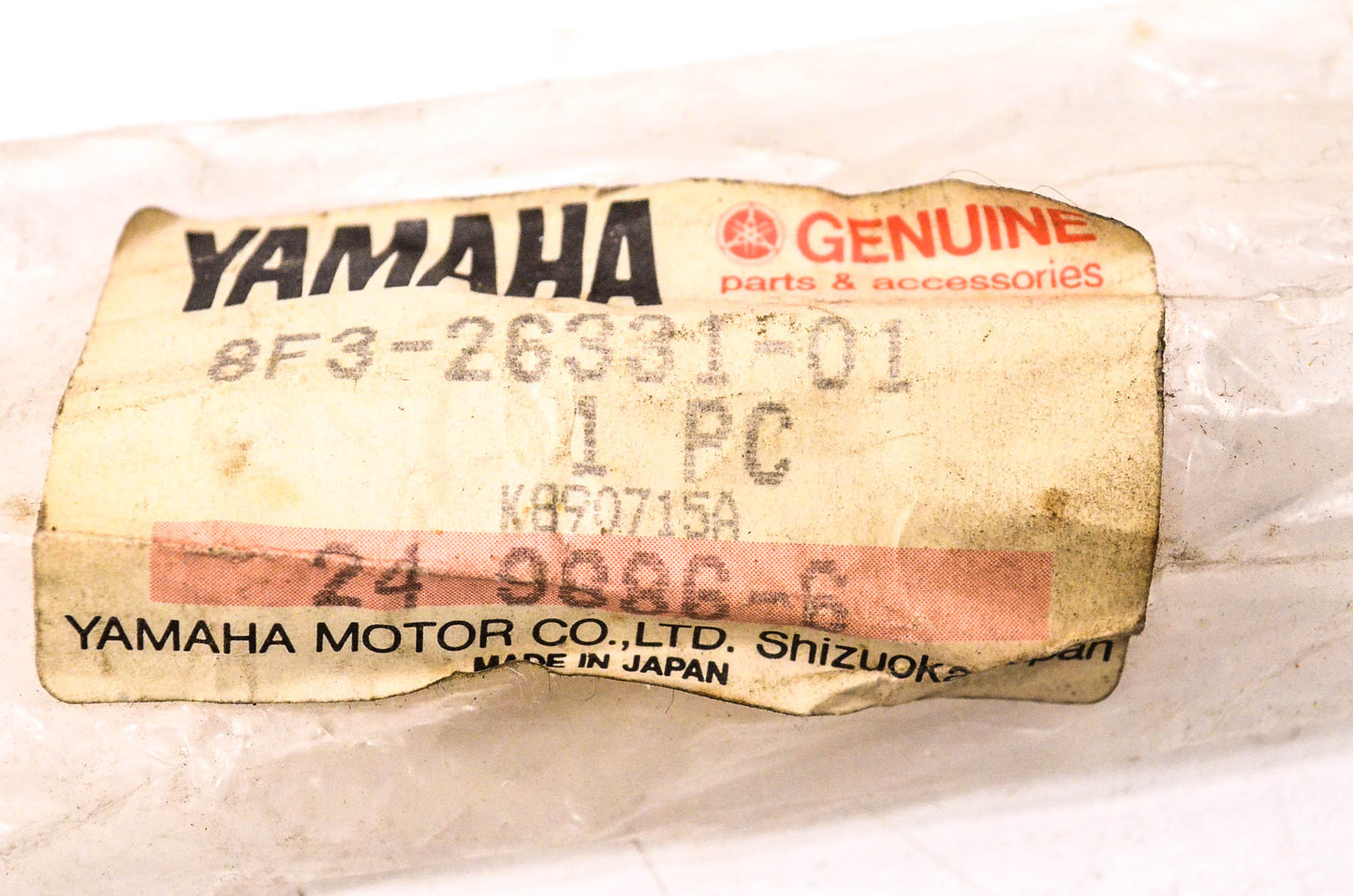 New OEM Yamaha 8F3-26331-01-00 Choke Cable NOS