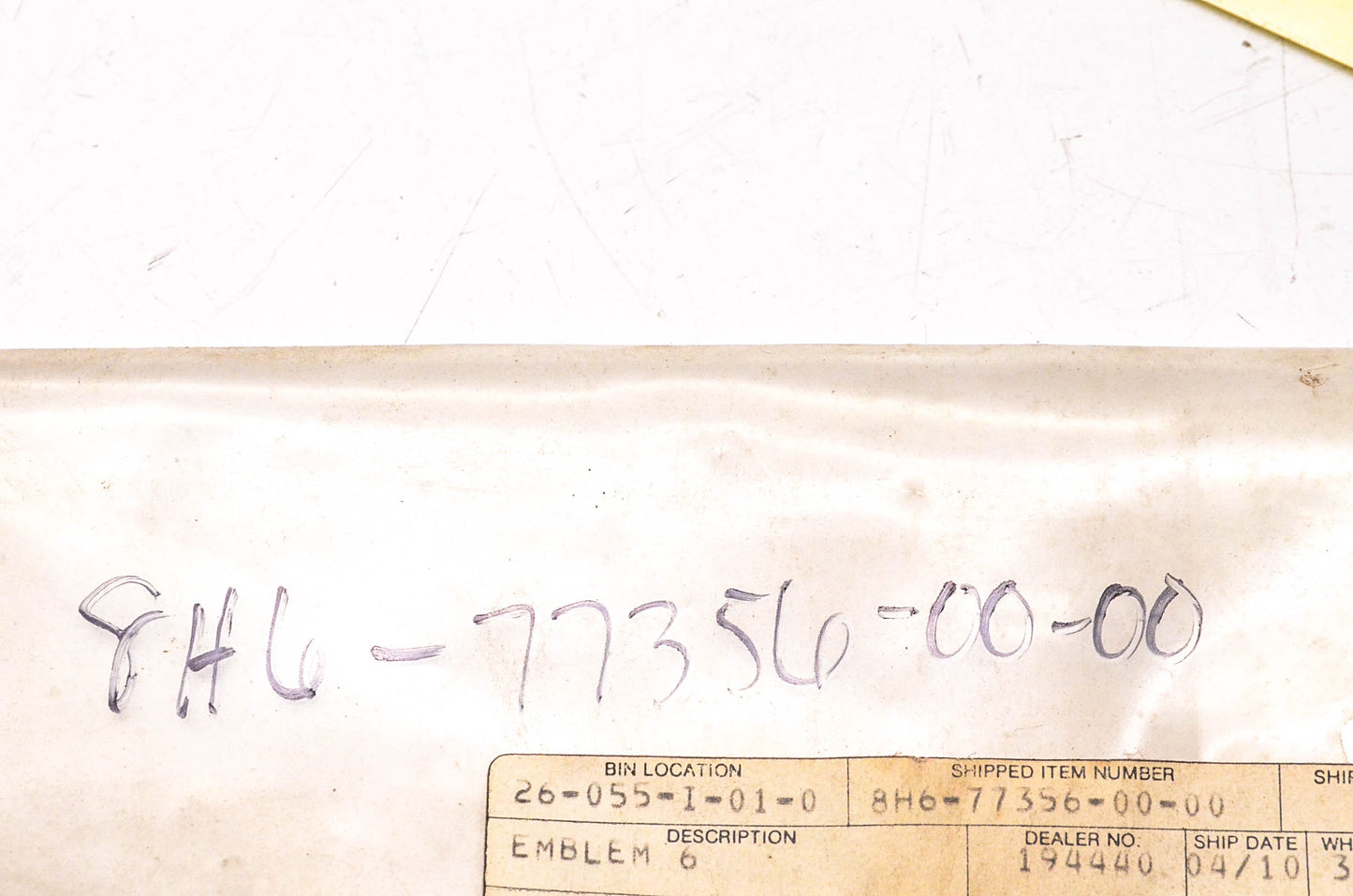 New OEM Yamaha 8H6-77356-00-00 Exciter Decal NOS
