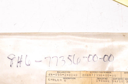 New OEM Yamaha 8H6-77356-00-00 Exciter Decal NOS
