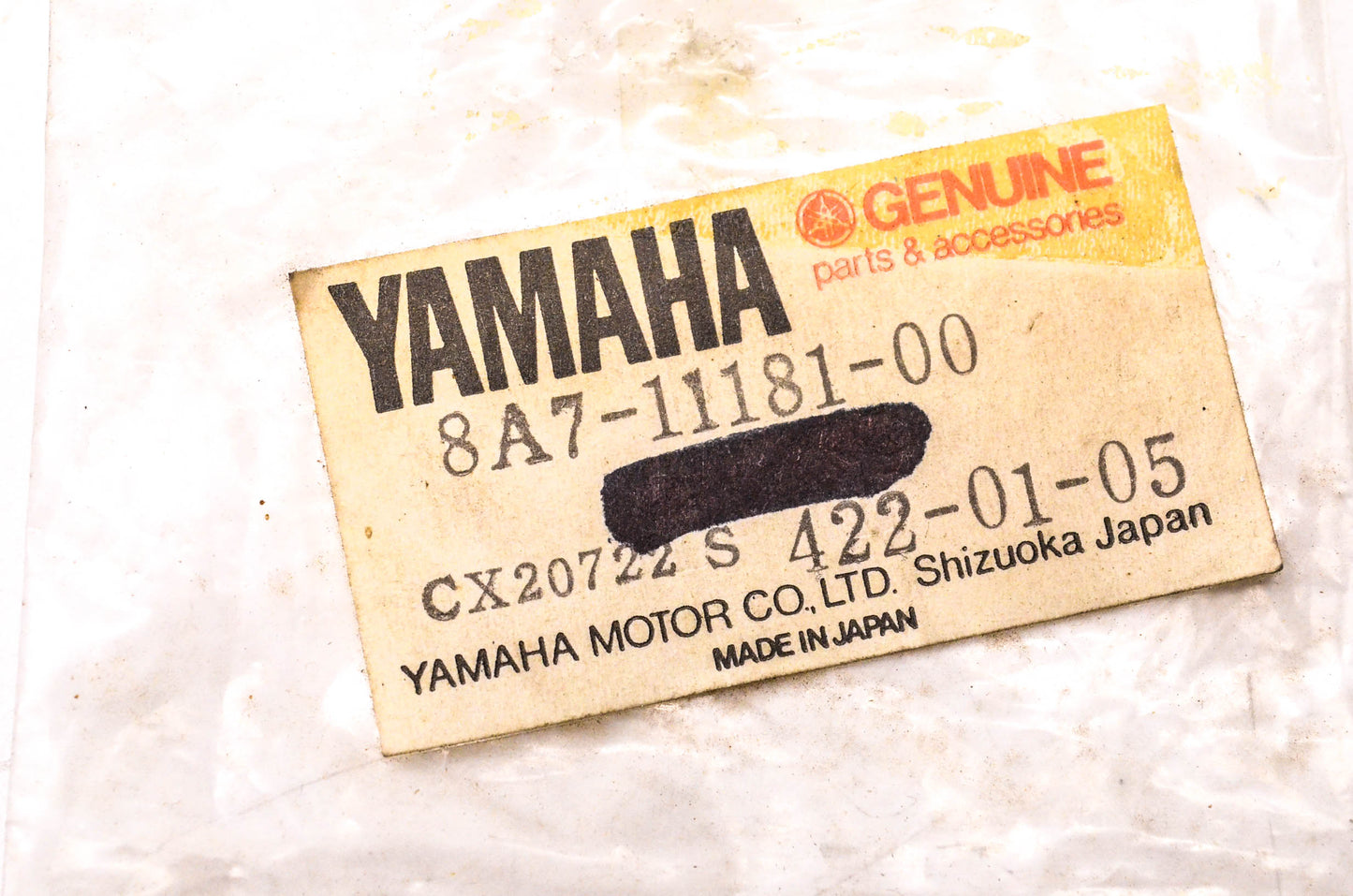 New OEM Yamaha 8A7-11181-00-00 O-Ring NOS