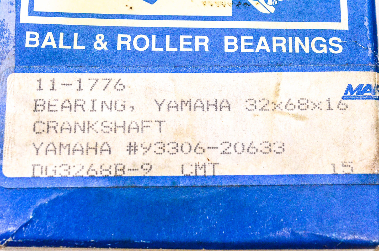 Koyo 93306-20633-00 Yamaha Ball Bearing NOS