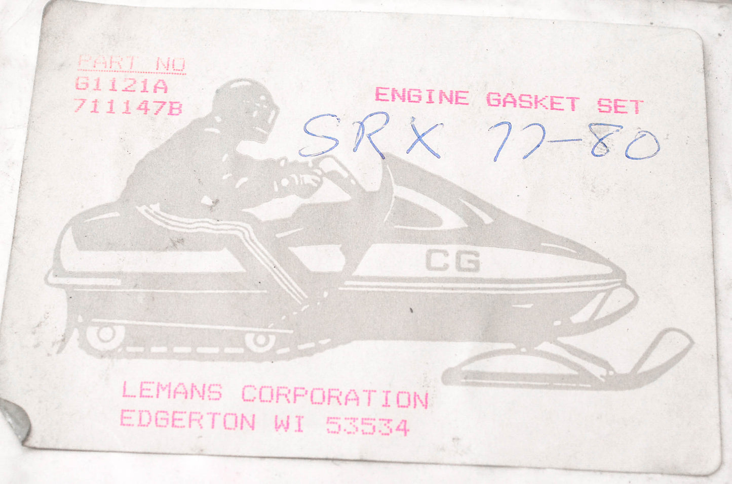 Lemans 711147B, G1121A Engine Gasket Kit NOS