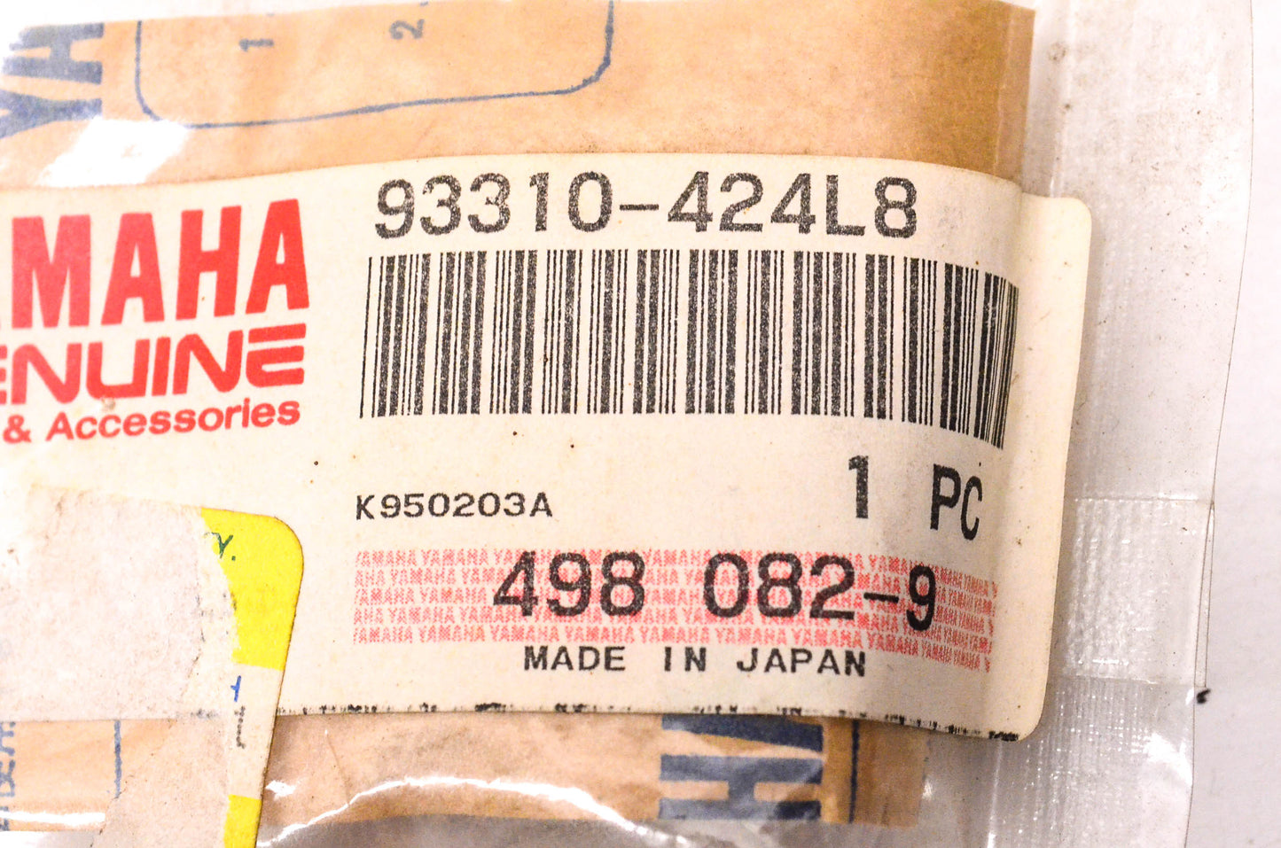 New OEM Yamaha 93310-424L8-00 Roller Bearing NOS