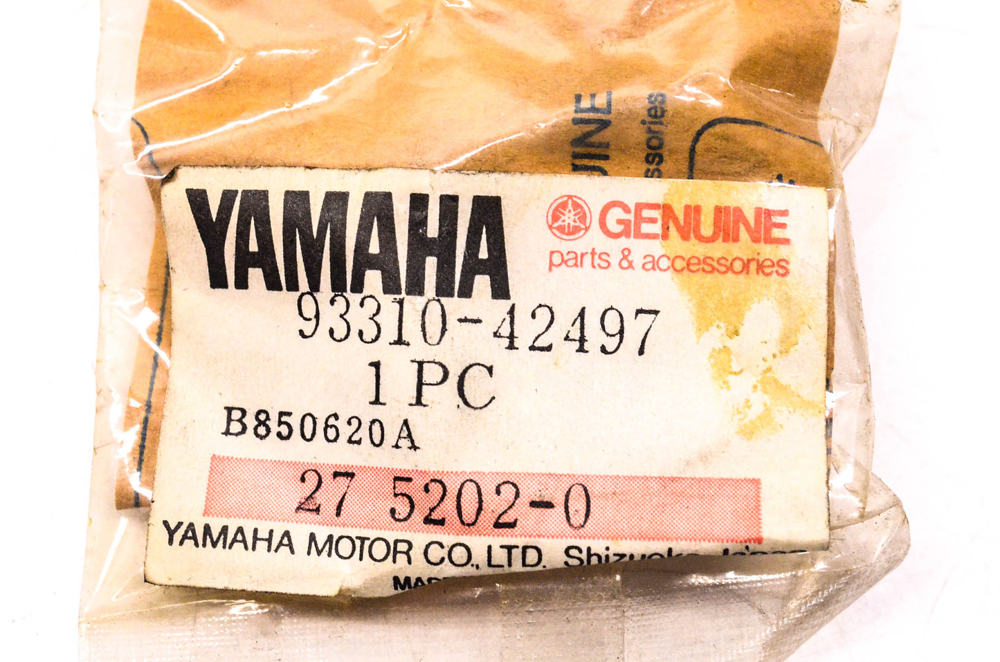 New OEM Yamaha 93310-42497-00 Roller Bearing NOS