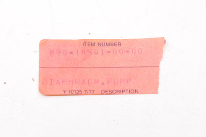 New OEM Yamaha 890-14541-00-00 Pump Diaphragm NOS