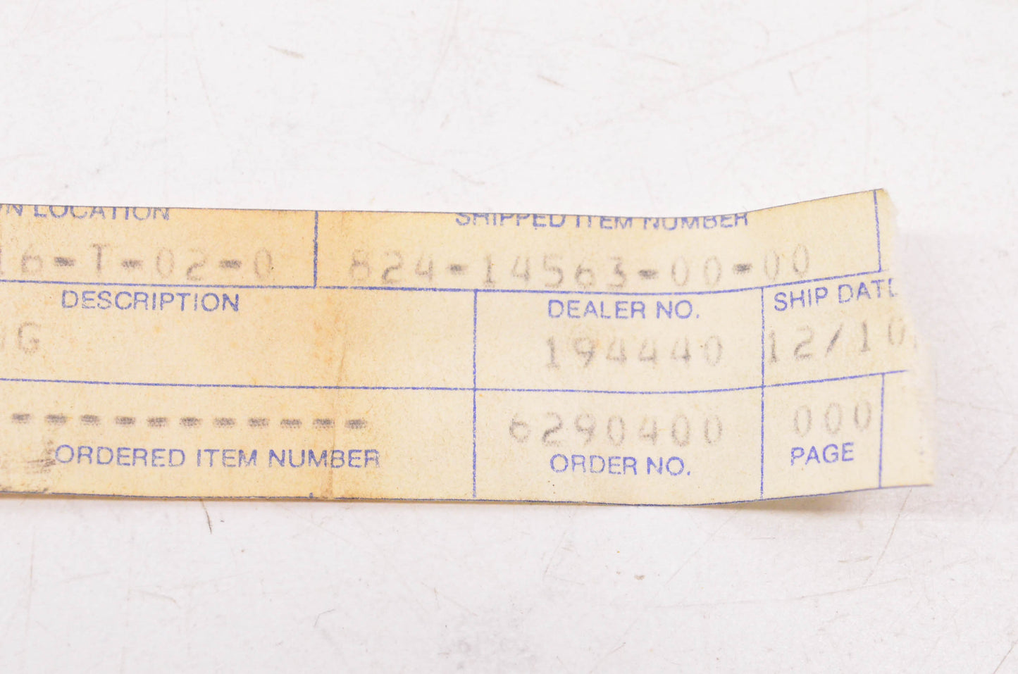 New OEM Yamaha 824-14563-00-00 O-Ring NOS
