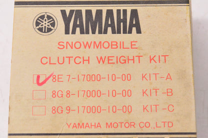 New OEM Yamaha 8E7-17000-10 Clutch Weight Kit NOS