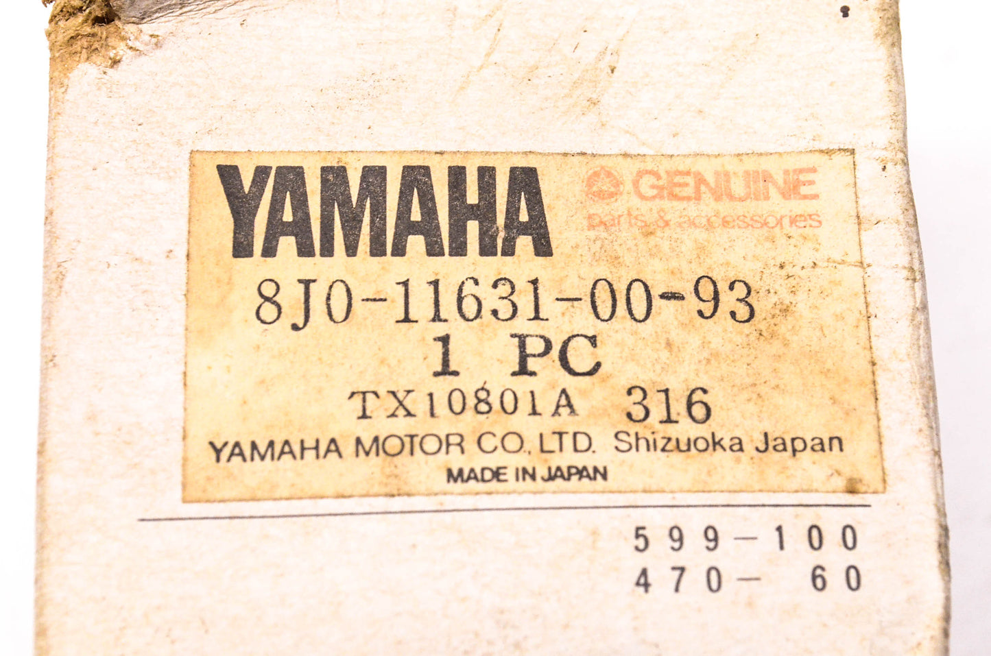 New OEM Yamaha 8J0-11631-00-93 Piston NOS