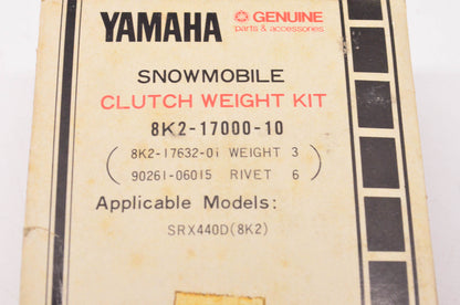 New OEM Yamaha 8K2-17000-10 Clutch Weight Kit NOS