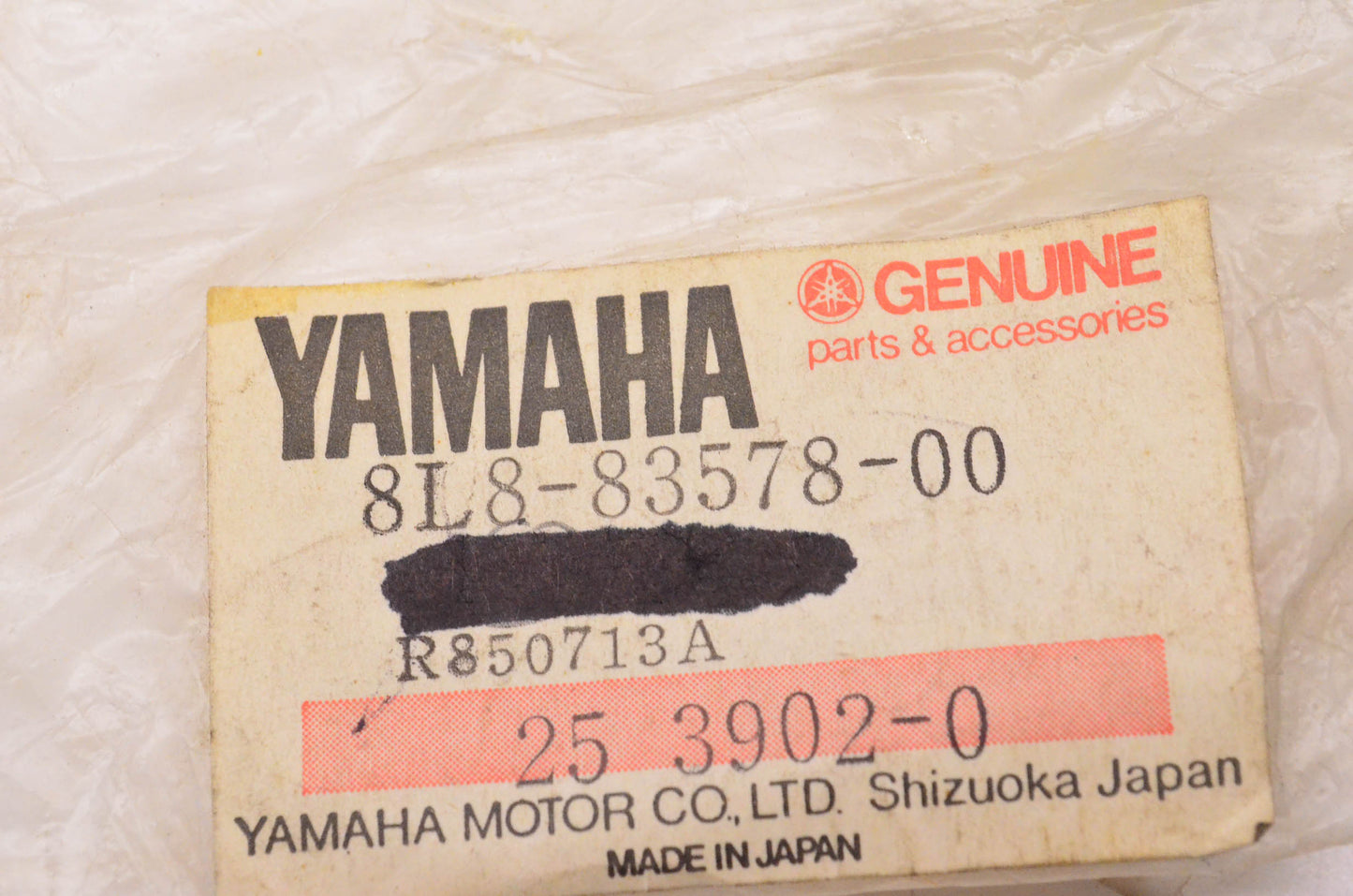 New OEM Yamaha 8L8-83578-00-00 Trip Reset Knob NOS