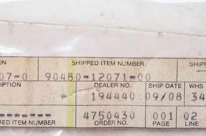 New OEM Yamaha 90480-12071-00 Guide NOS