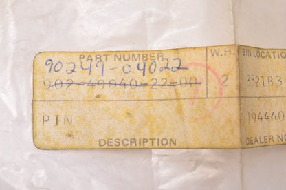 New OEM Yamaha 90249-04022-00 Pin NOS