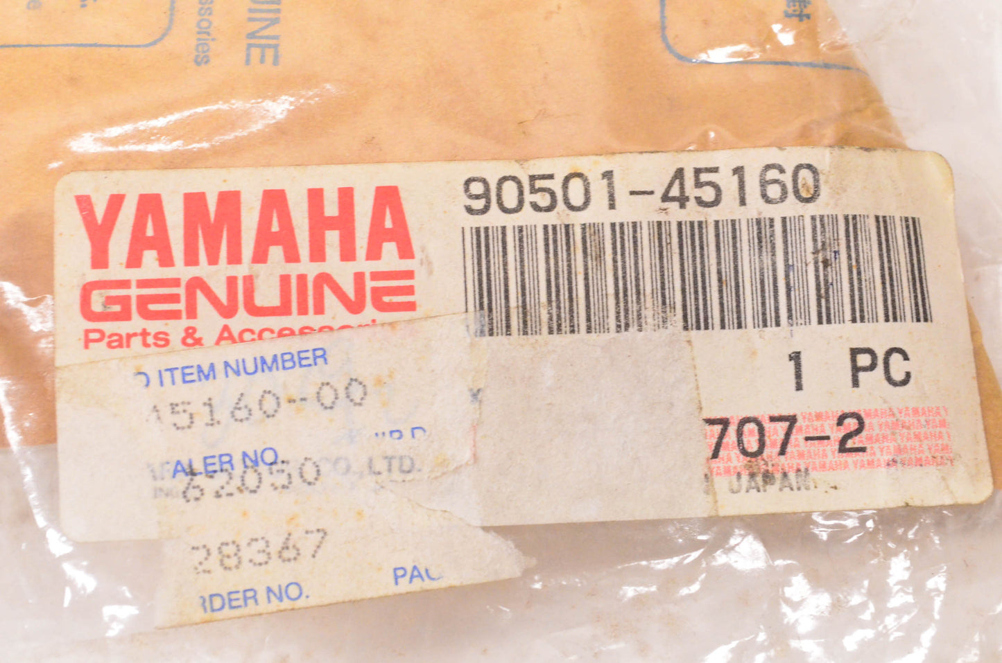 New OEM Yamaha 90501-45160-00 Compression Spring NOS