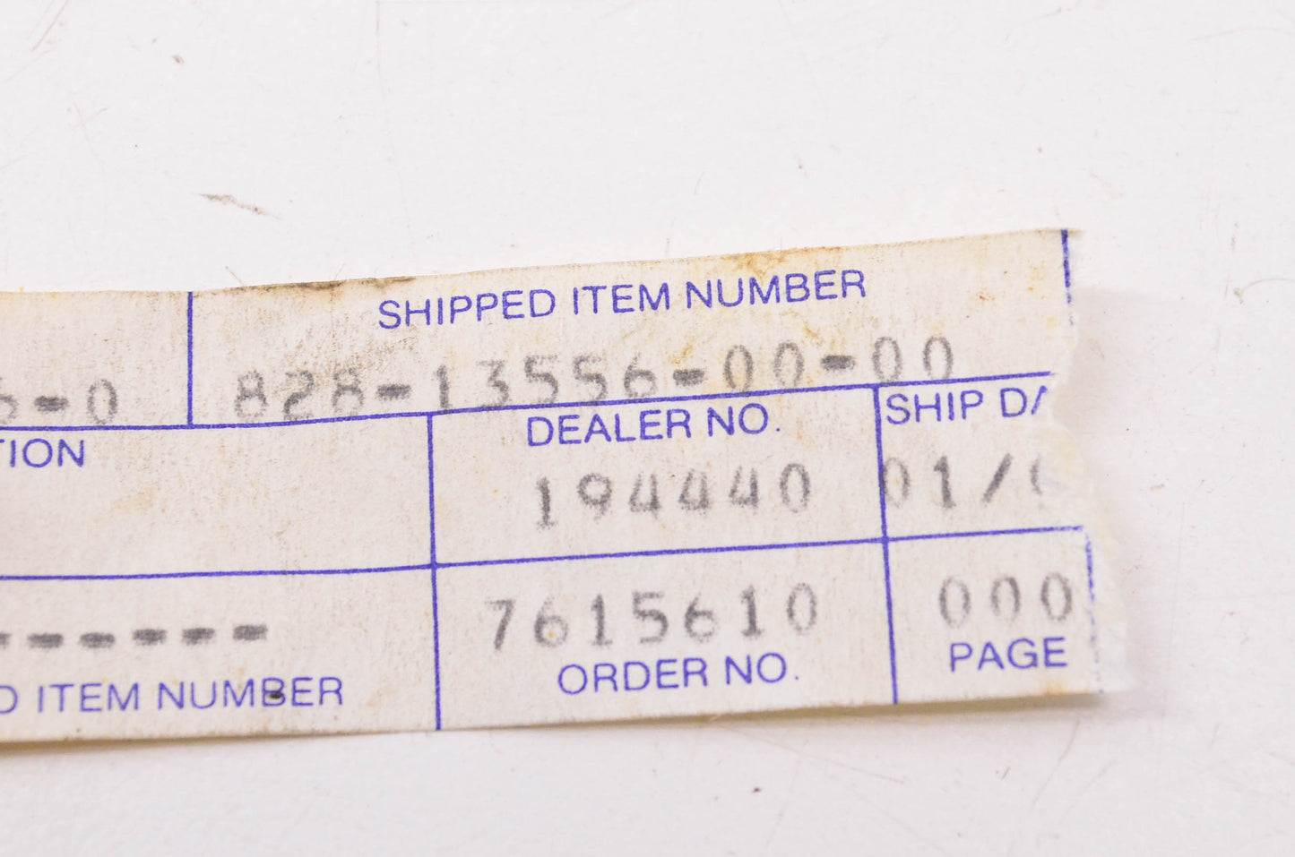 New OEM Yamaha 828-13556-00-00 Gasket NOS