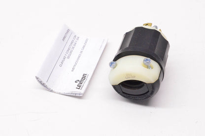 Levton 2711, AH6512/BRY 71430NP 3-Pole 4-Wire Grounding Locking Plug NOS