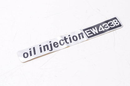 New OEM Yamaha 827-77351-00-00 EW433B Oil Injection Emblem NOS