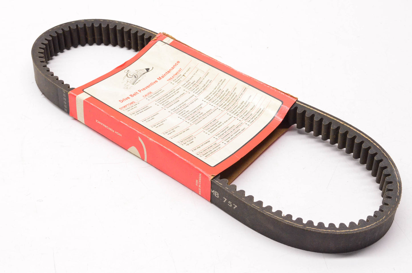 Marshall MB757 High Performance Snowmobile Belt NOS