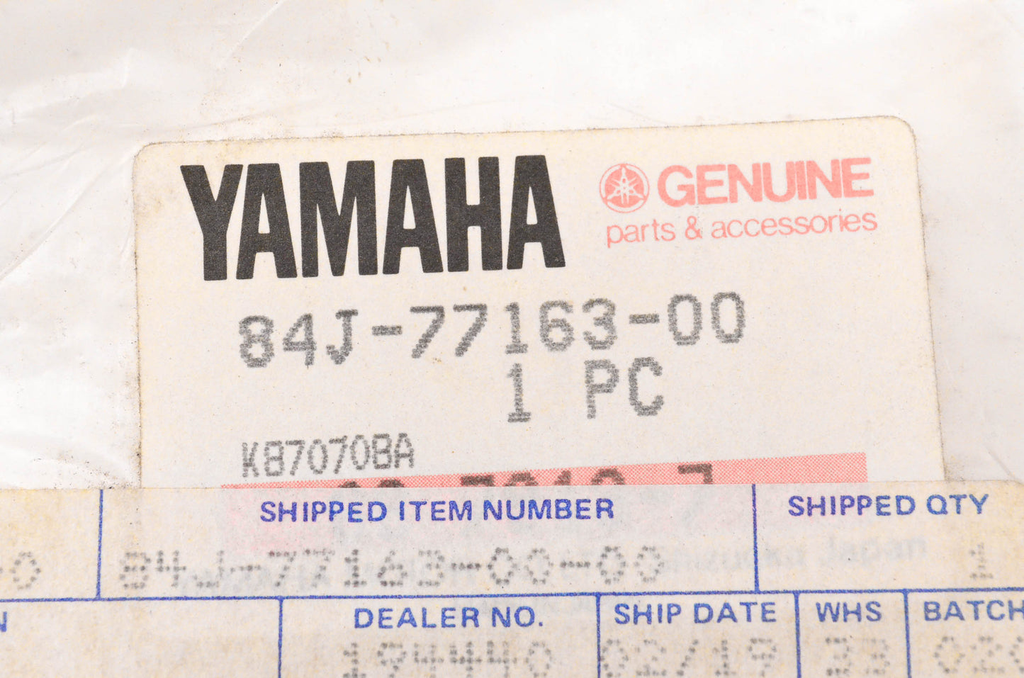 New OEM Yamaha 84J-77163-00-00 Phazer Ornament 1 NOS
