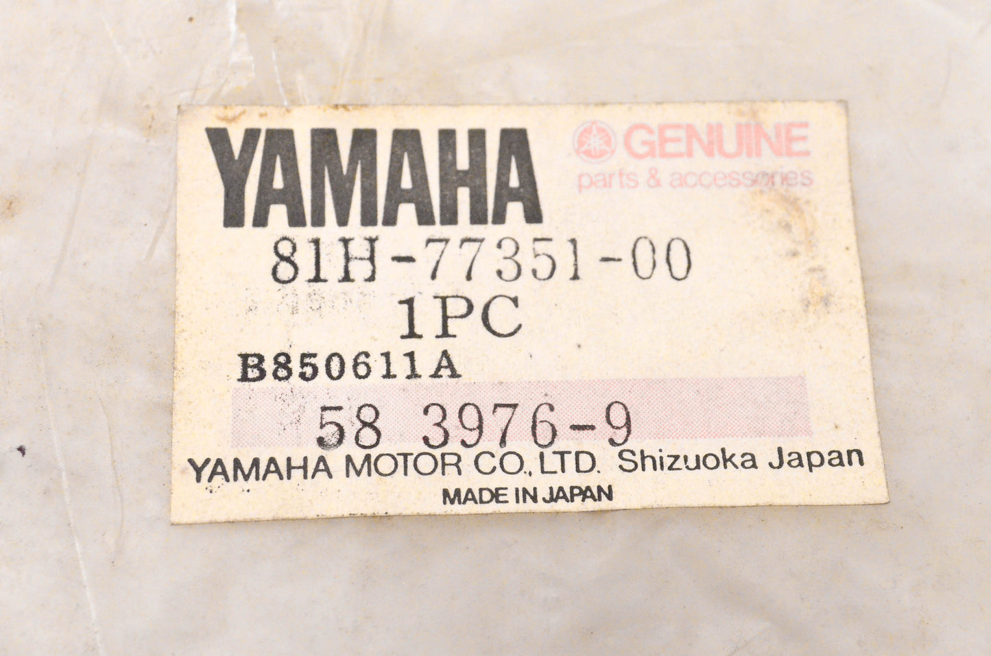 New OEM Yamaha 81H-77351-00-00 Emblem NOS