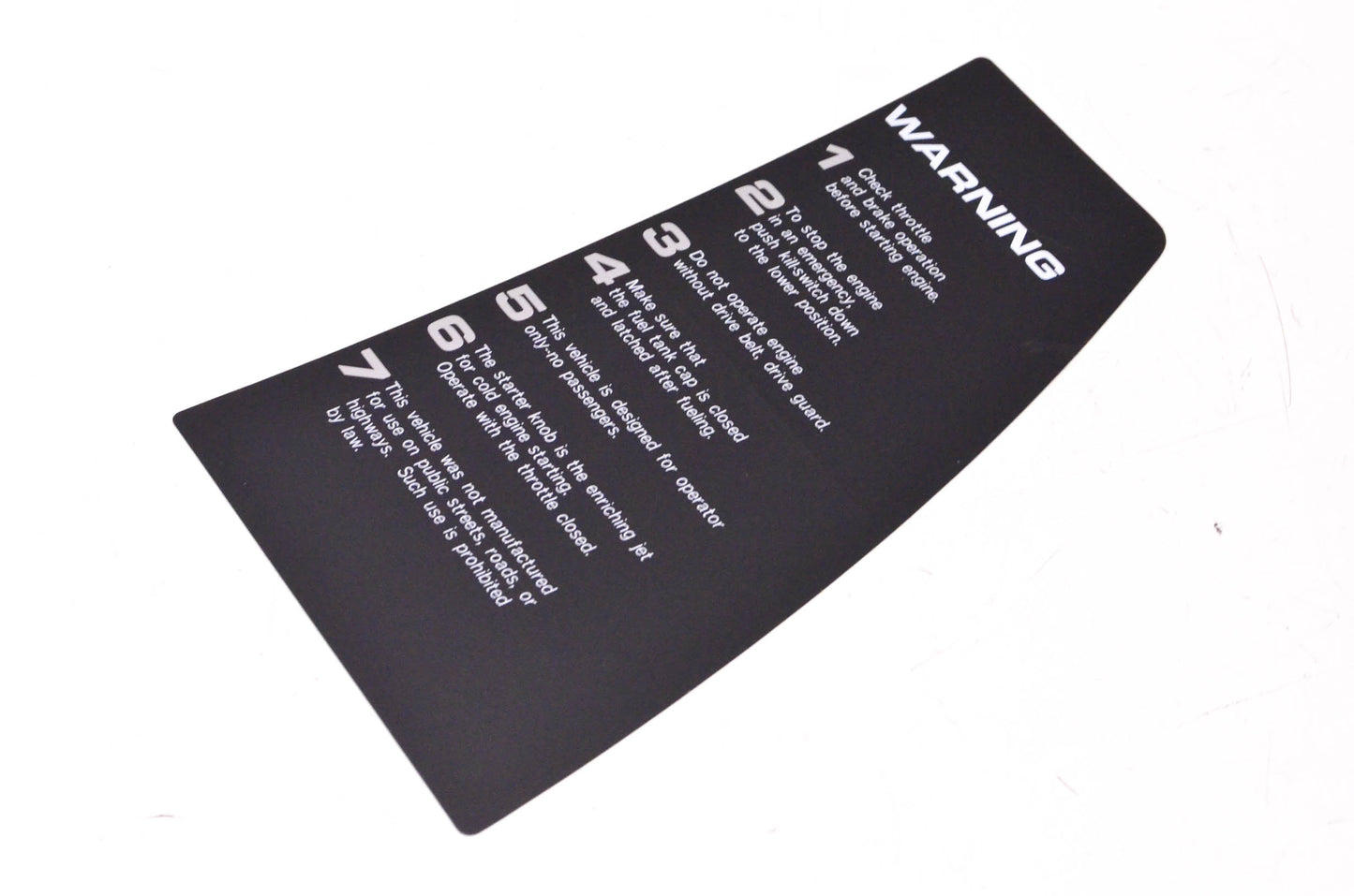 New OEM Yamaha 8Y2-77458-00-00 Warning Label NOS