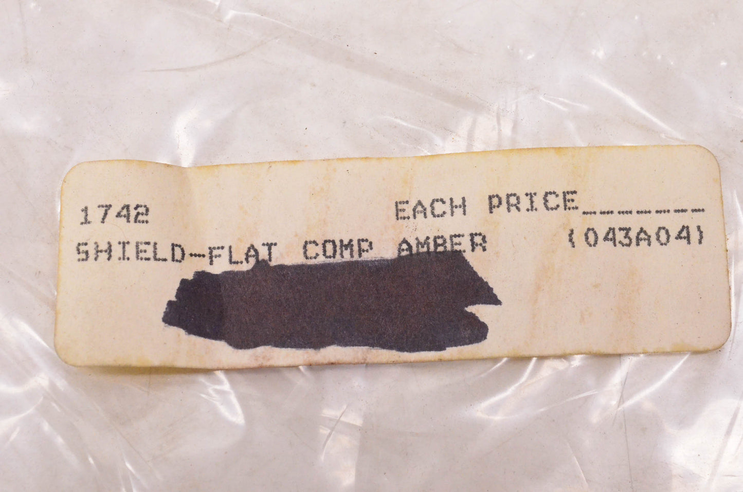 Marshall 1742 Amber Flat Shield NOS