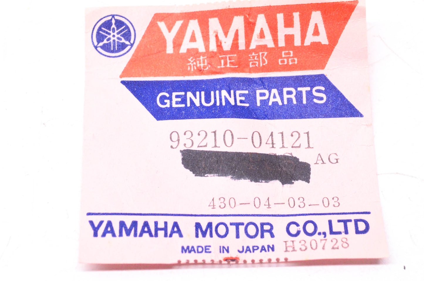 New OEM Yamaha 93210-04121-00 O-Ring NOS