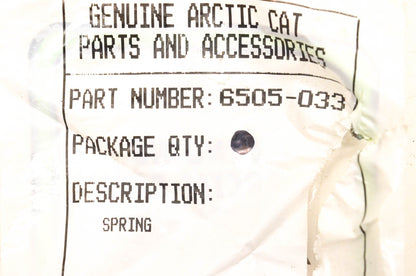 New OEM Arctic Cat 6505-033 Starter Plunger Spring NOS