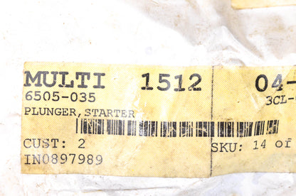 New OEM Arctic Cat 6505-035 Plunger NOS