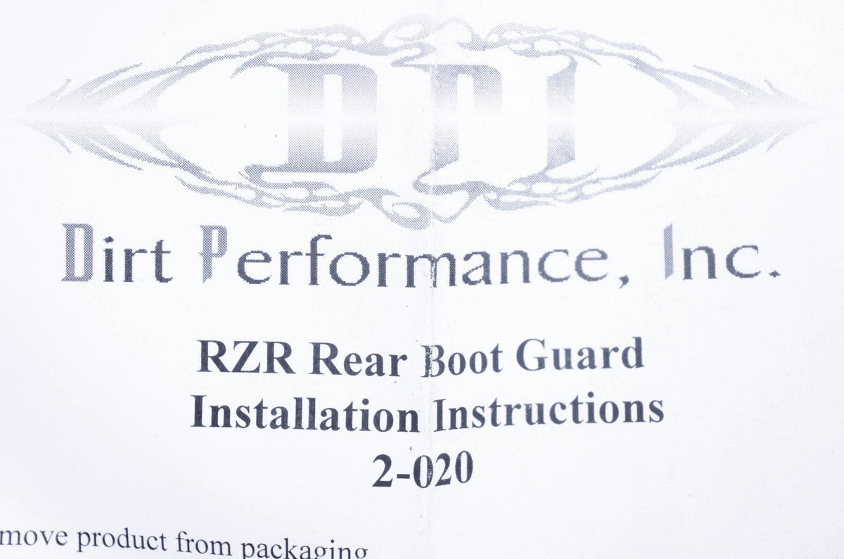 DPI 2-020 Polaris RZR Rear CV Boot Guard Kit NOS