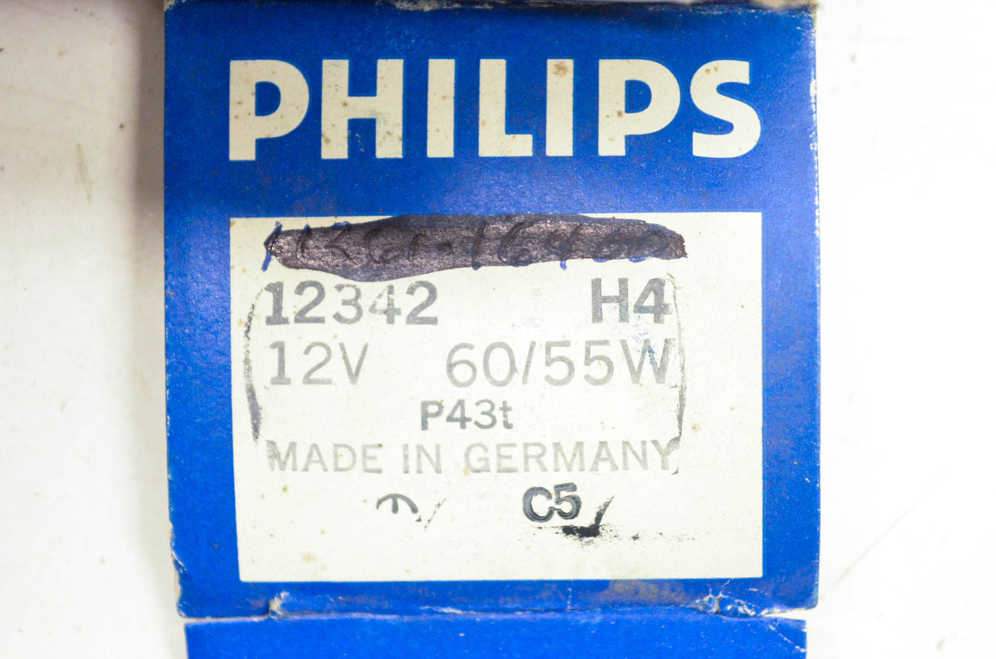 Philips 12342 H4 P43t Bulb 12V 60/55W NOS