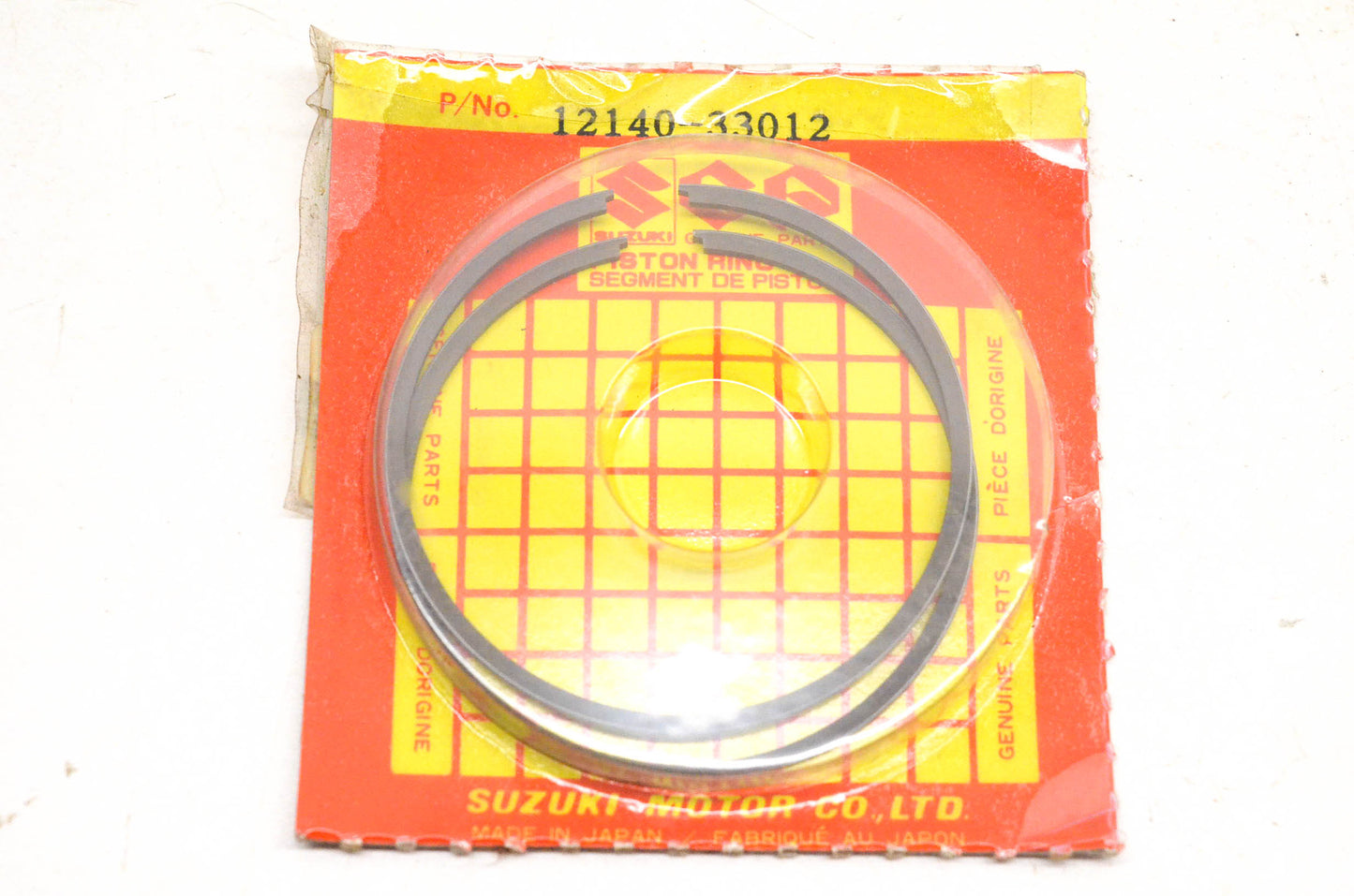 New OEM Suzuki 12140-33012 Piston Ring Kit NOS