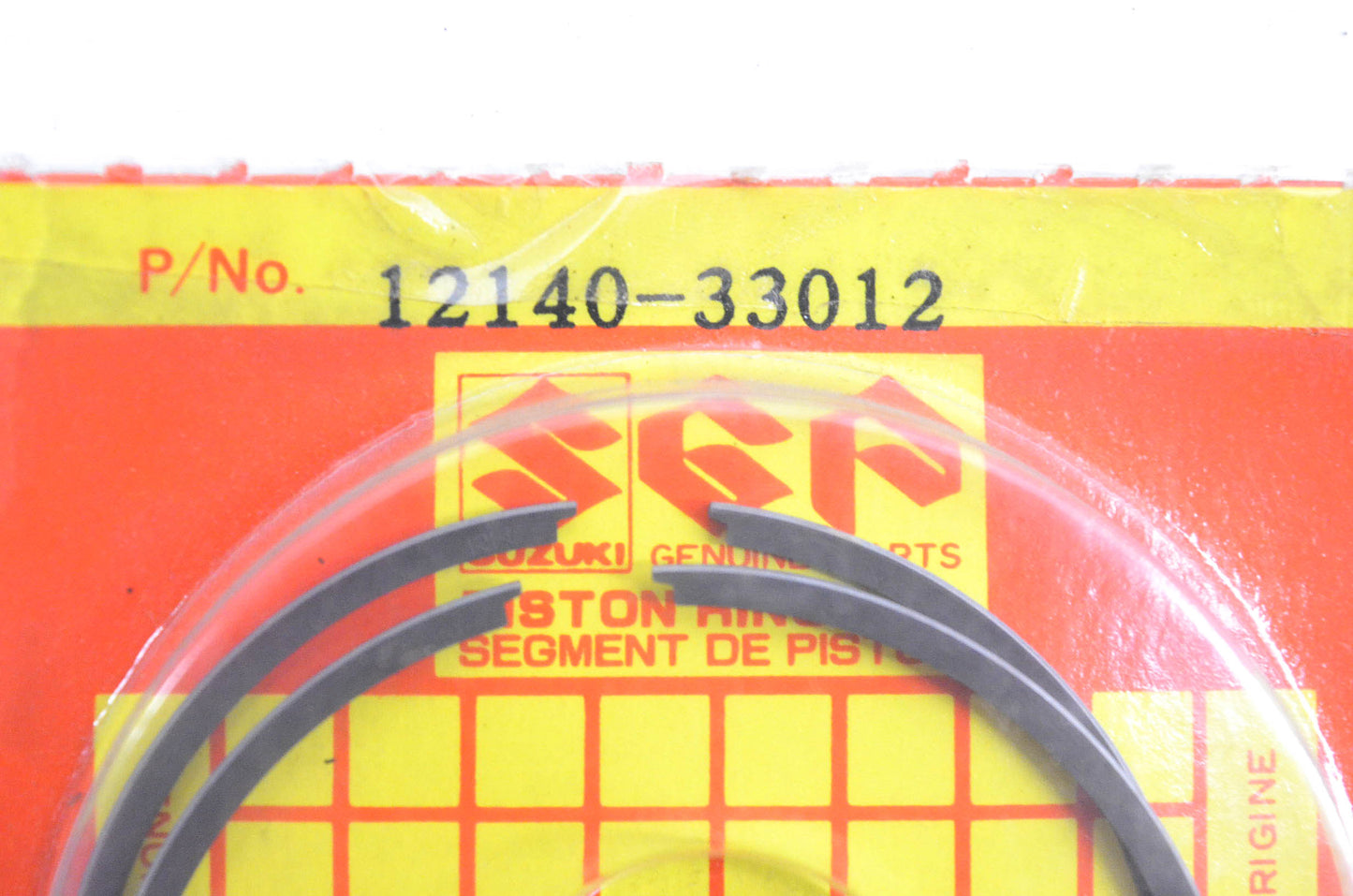 New OEM Suzuki 12140-33012 Piston Ring Kit NOS