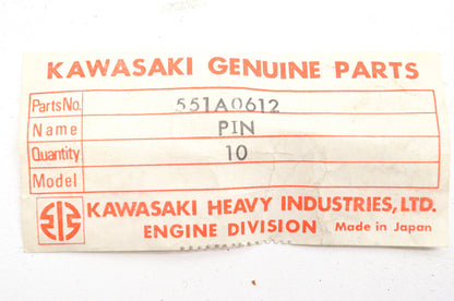New OEM Kawasaki 551A0612 Dowel Pins Qty 10 NOS
