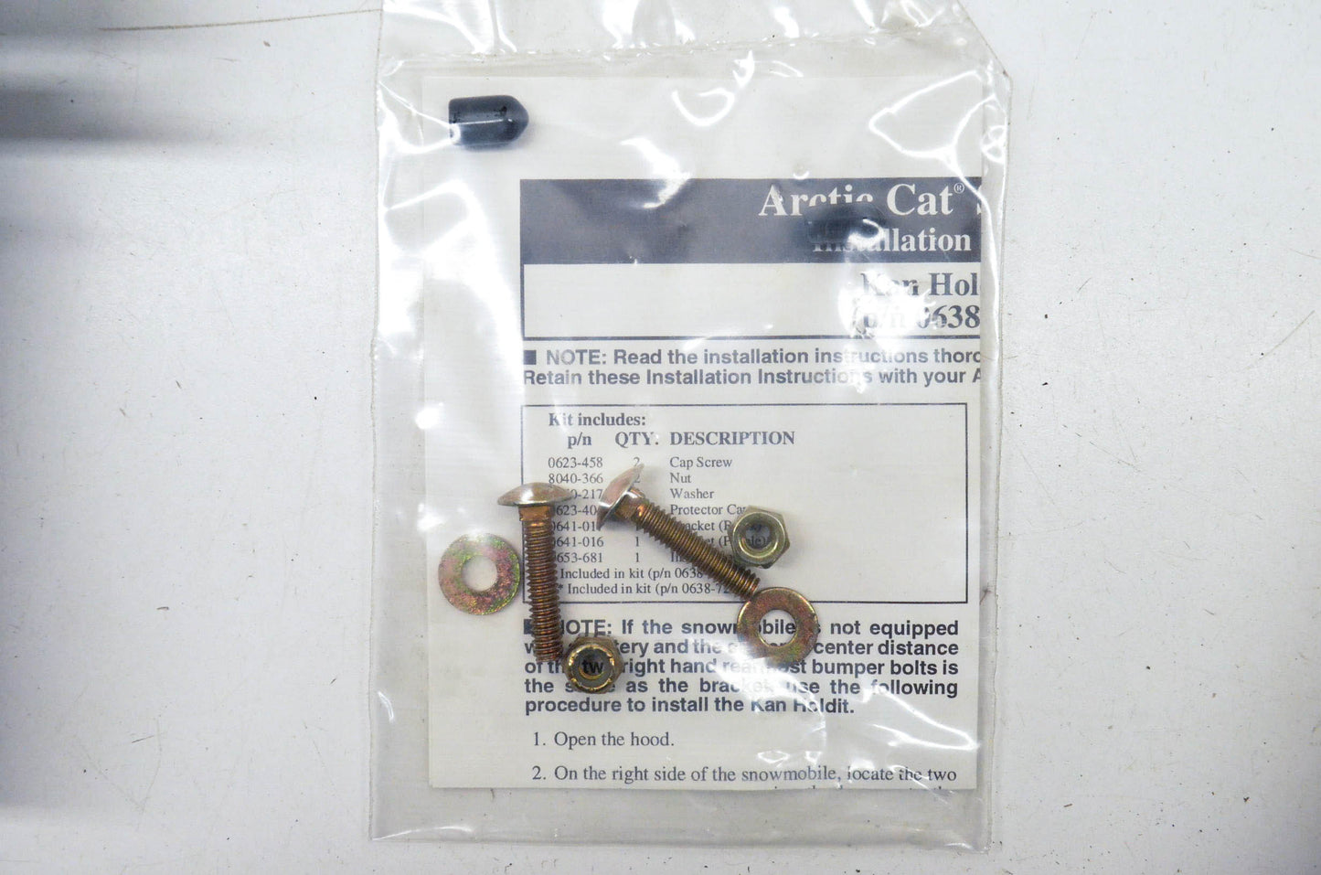 New OEM Arctic Cat 0638-886 Kan Holdit Oil Holder Kit NOS