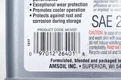 Amsoil MCVQT-EA SAE 20W-50 1-Quart NOS