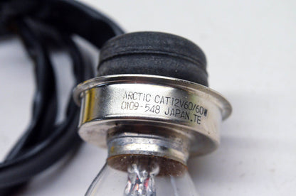 New OEM Arctic Cat 0109-548 Headlight Bulb With Harness 12V 60/60W NOS
