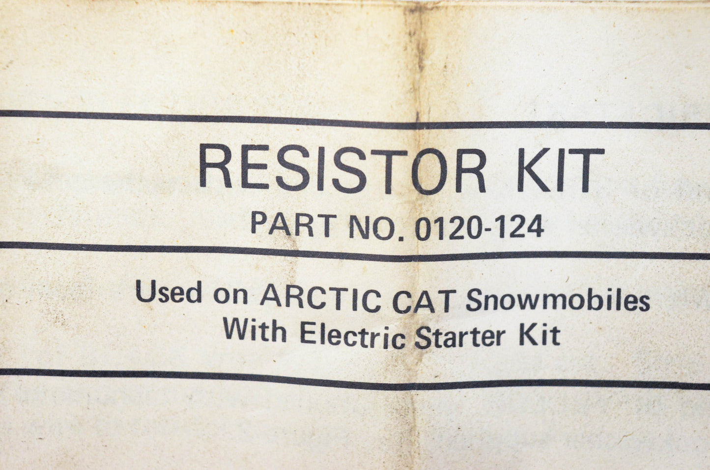 New OEM Arctic Cat 0120-124 Resistor Kit NOS