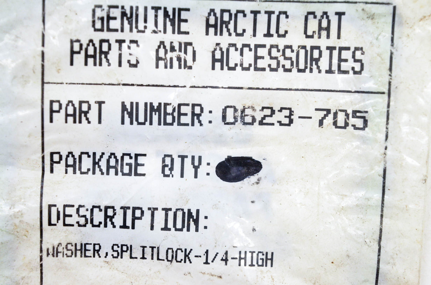 New OEM Arctic Cat 0623-705 Splitlock 1/4 High Washers Qty 6 NOS