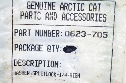 New OEM Arctic Cat 0623-705 Splitlock 1/4 High Washers Qty 6 NOS