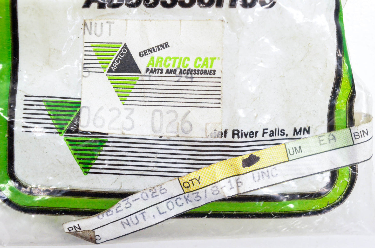 New OEM Arctic Cat 0623-026 Flex Lock Nuts Qty 2 NOS