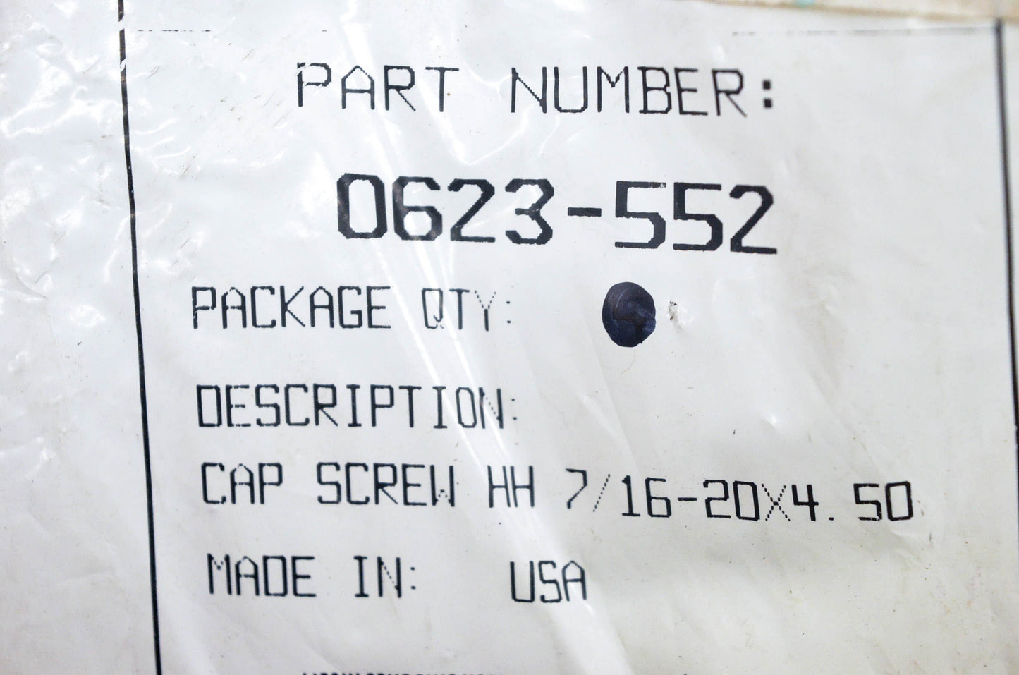 New OEM Arctic Cat 0623-552 Hex Head Cap Screw NOS