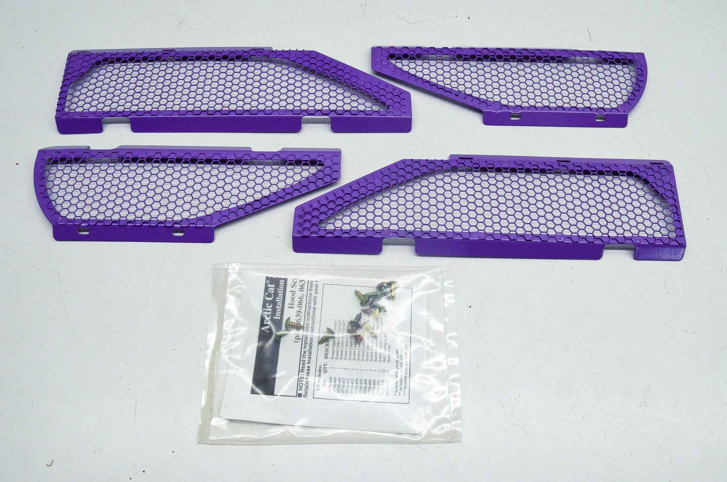 New OEM Arctic Cat 0639-067 Purple Hood Screen Kit NOS
