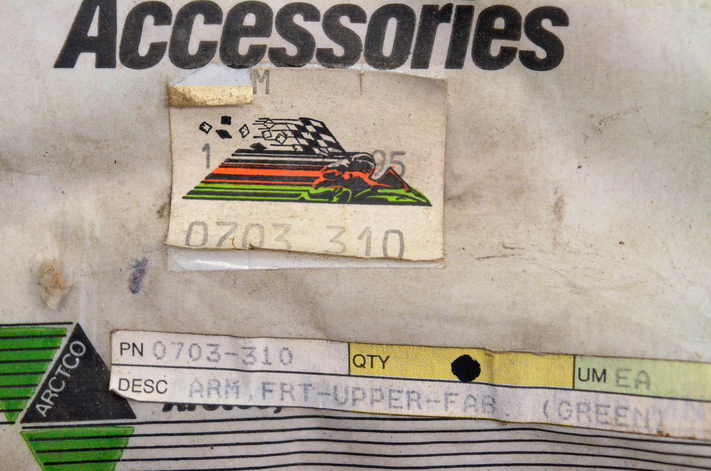 New OEM Arctic Cat 0703-310 Front Upper Control A-Arm Neon Green NOS