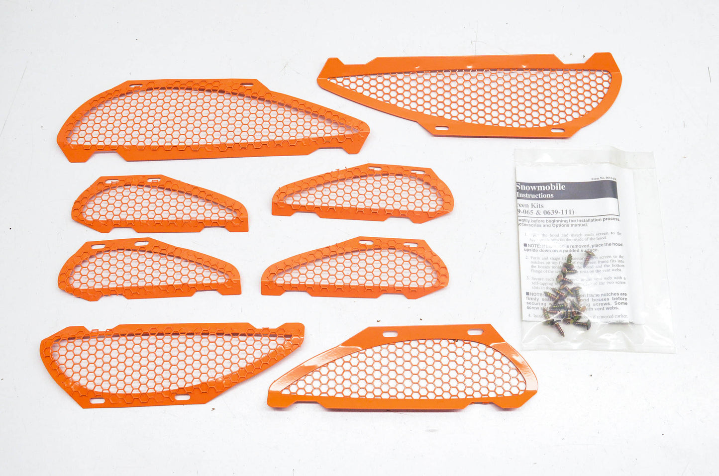 New OEM Arctic Cat 0639-111 Orange Hood Screen Kit NOS