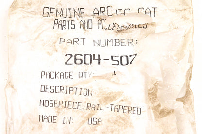 New OEM Arctic Cat 2604-507 Tapered Rail Nosepiece NOS