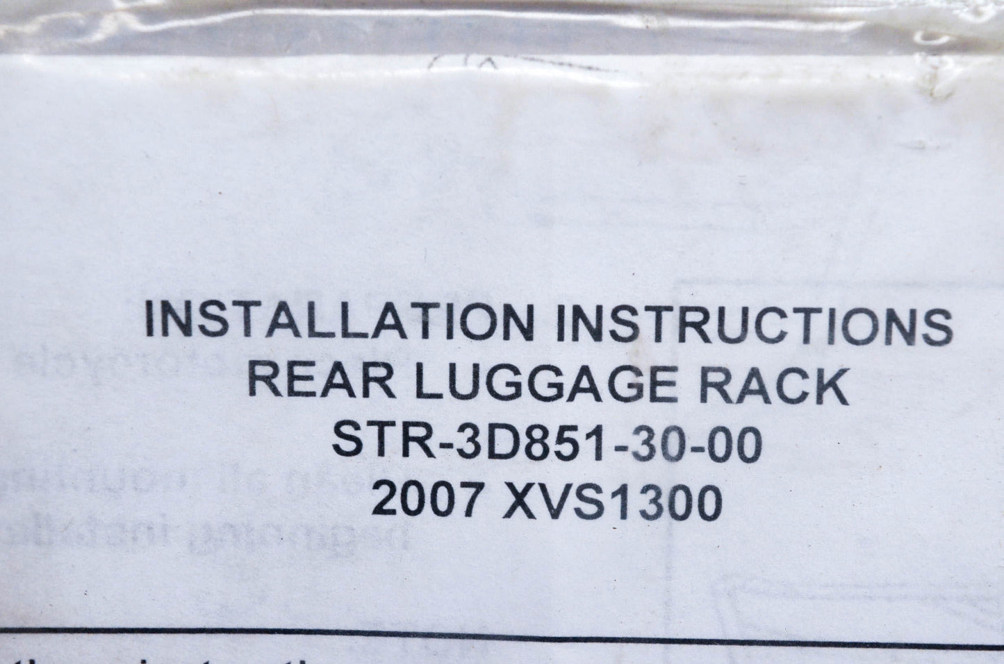 New OEM Yamaha STR-3D851-30-00 Rear Luggage Rack NOS