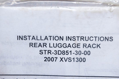 New OEM Yamaha STR-3D851-30-00 Rear Luggage Rack NOS