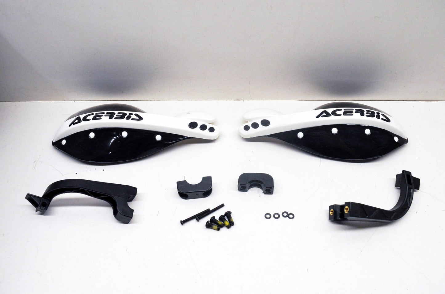 Aftermarket 860603000 Acerbis Black & White Handguard Kit NOS